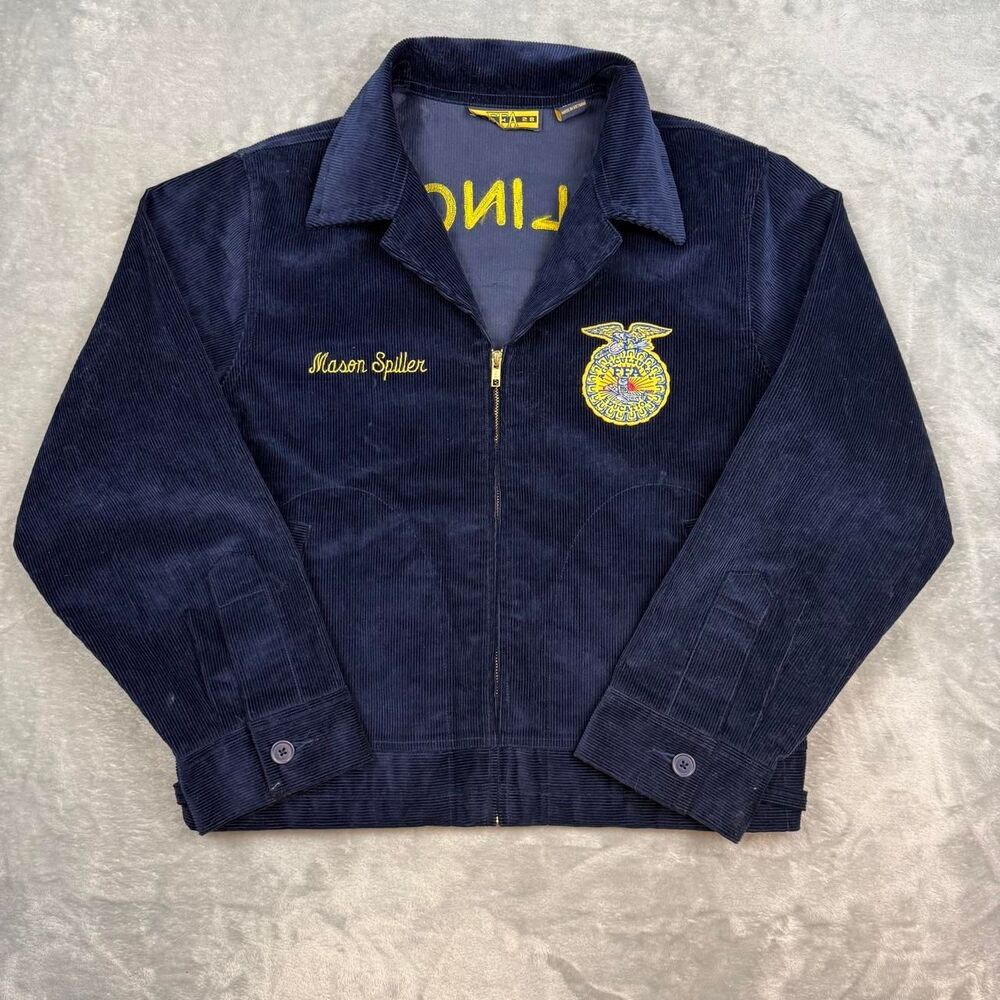 Men's Navy and Blue Jacket
